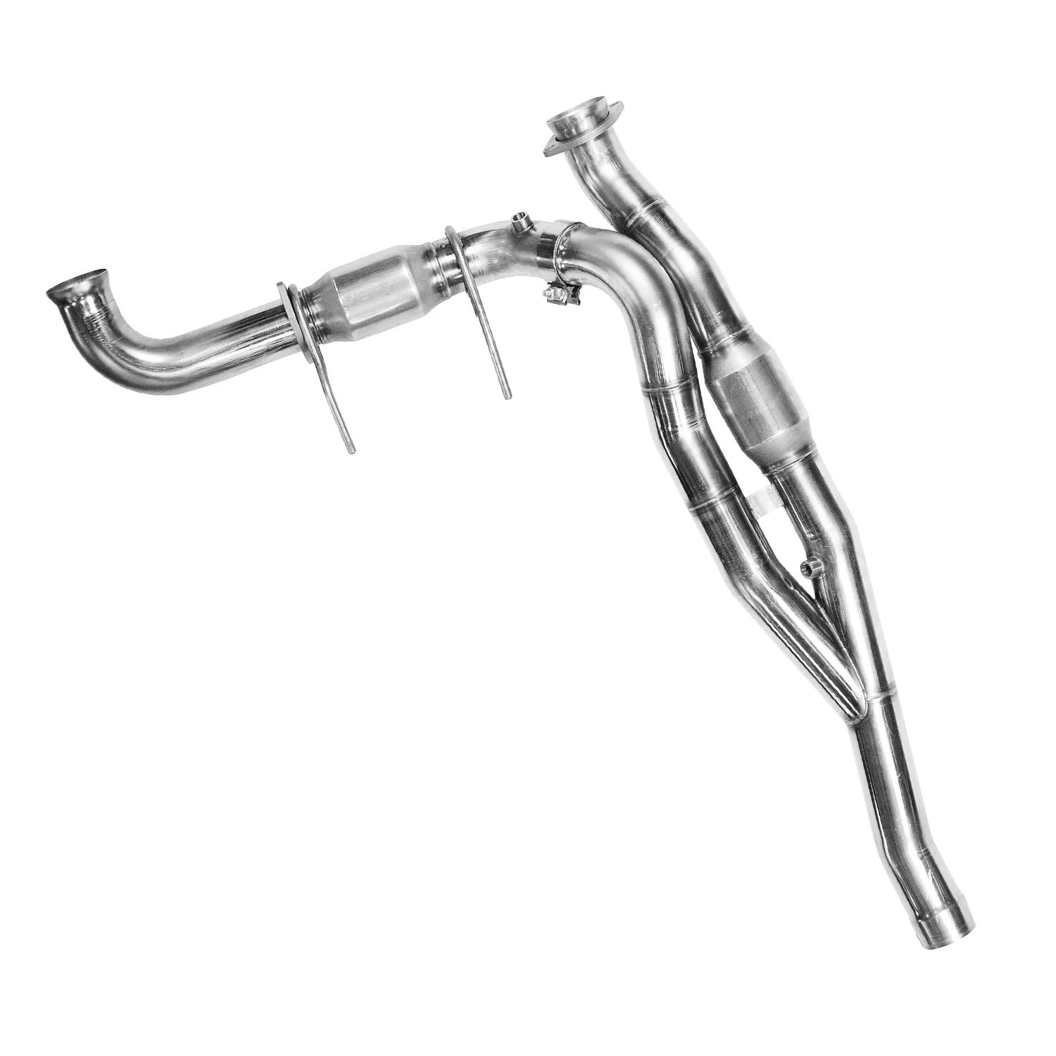 3" SS GREEN Catted Y-Pipe. 2010-2014 F150 Raptor 6.2L. Connects to OEM. - Image 2