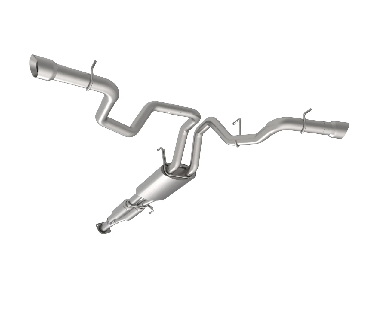 Dual Side Exit Cat-Back w/Polished Tips. 2015-2020 F150 2.7L/3.5L/5.0L - Image 4