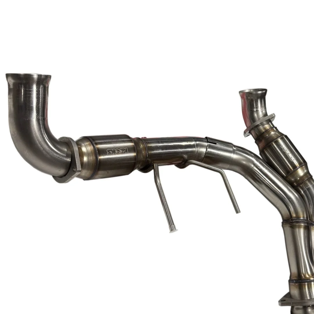 3" SS ULTRA GREEN Catted Y-Pipe. 2021-2026 F150 5.0L 4V. Connects to OEM. - Image 3