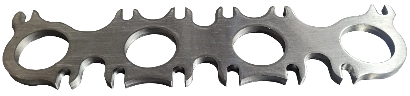 Dual Pattern Coyote 5.0L/5.2L Header Flange w/ 1-7/8" Ports. 3/8" Thick SS. - Image 3