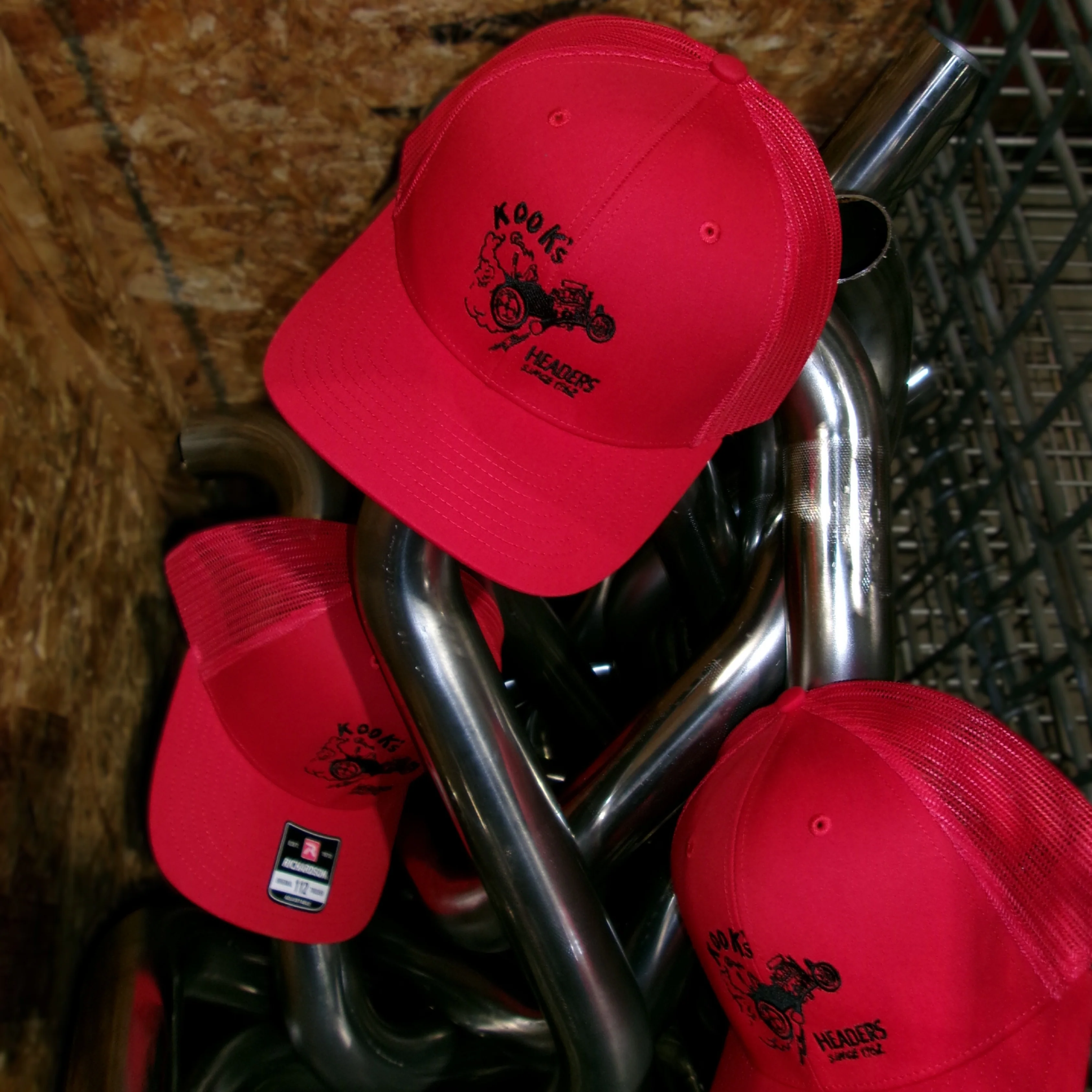 KOOKS Old School Logo Hat - Red Snapback - Image 4