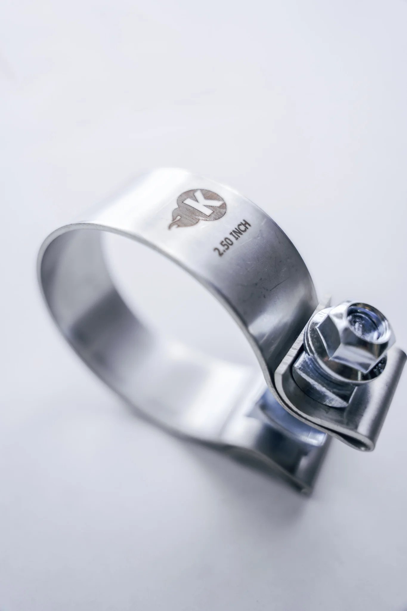 2-1/2" Stainless Steel Band Clamp for Notched Slip Joint Connections. - Image 3